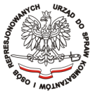 logo Urzędu ds Kombatantów i Osób Represjonowanych, z którego środków sfinansowano III etap projektu